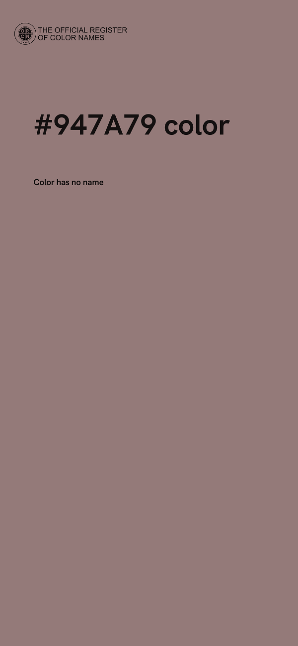 #947A79 color image