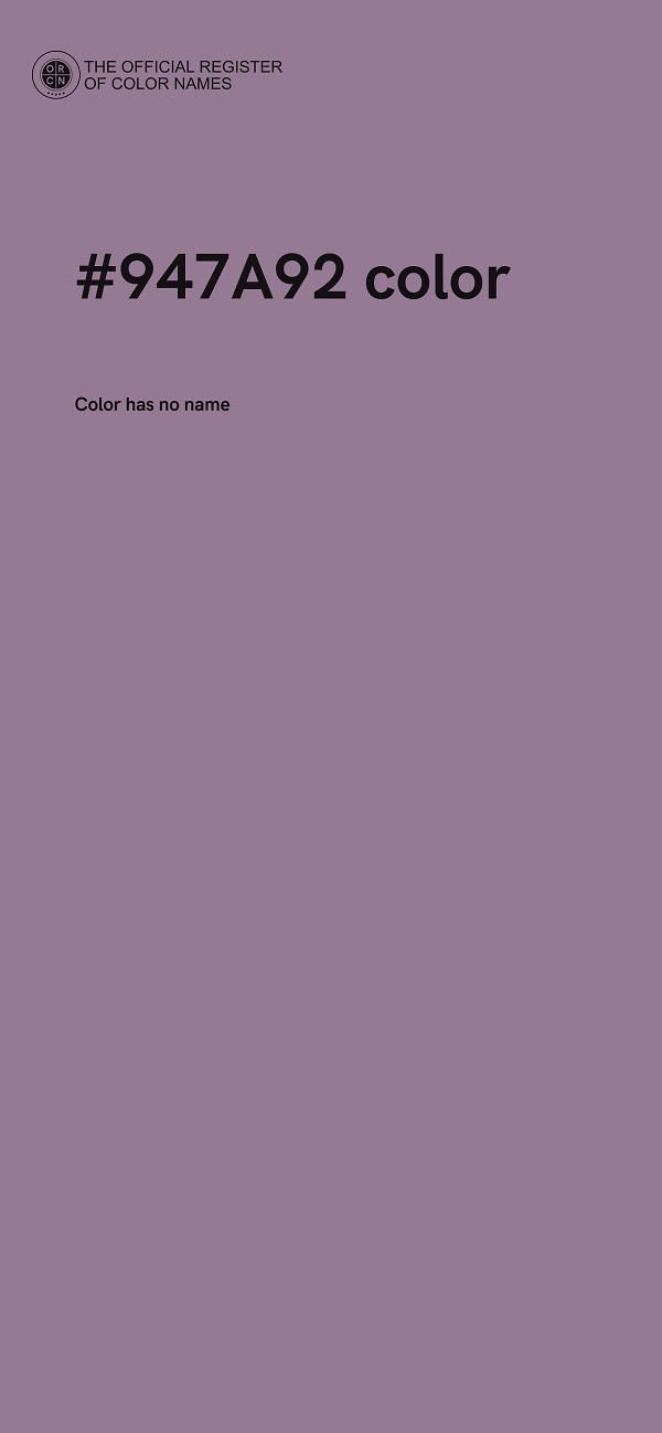 #947A92 color image