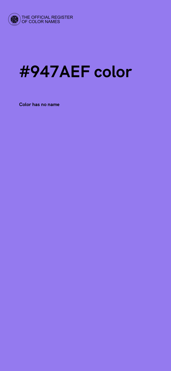 #947AEF color image