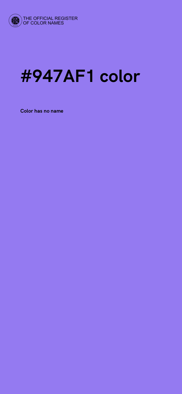 #947AF1 color image