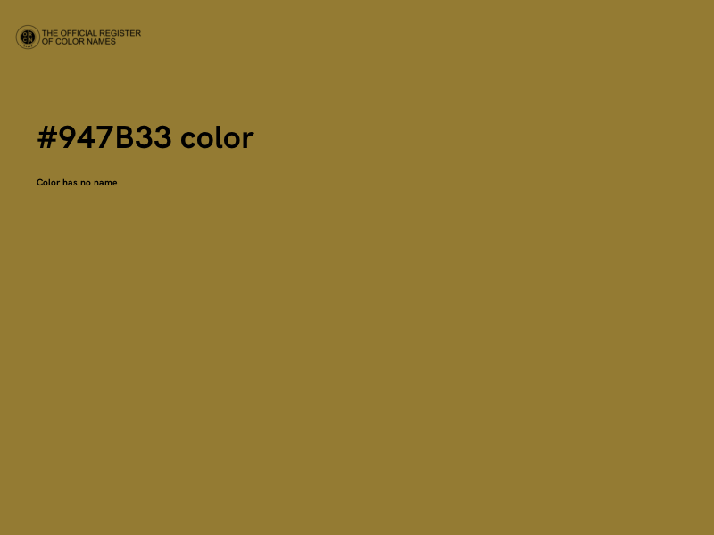 #947B33 color image
