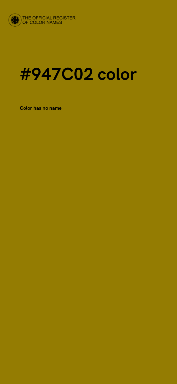 #947C02 color image