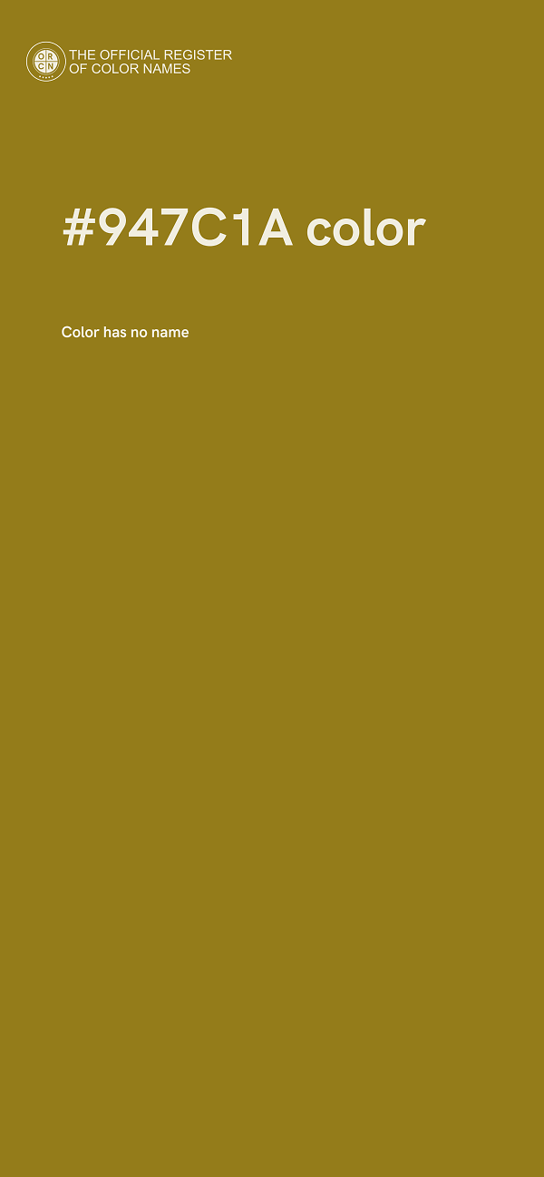 #947C1A color image