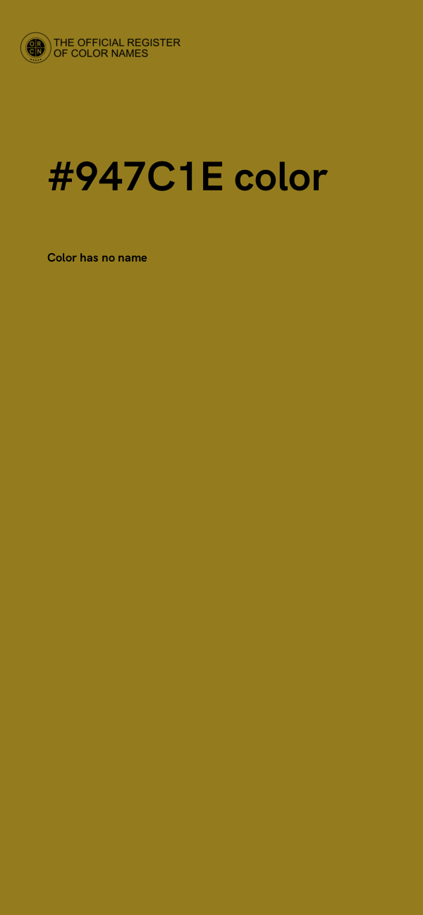 #947C1E color image