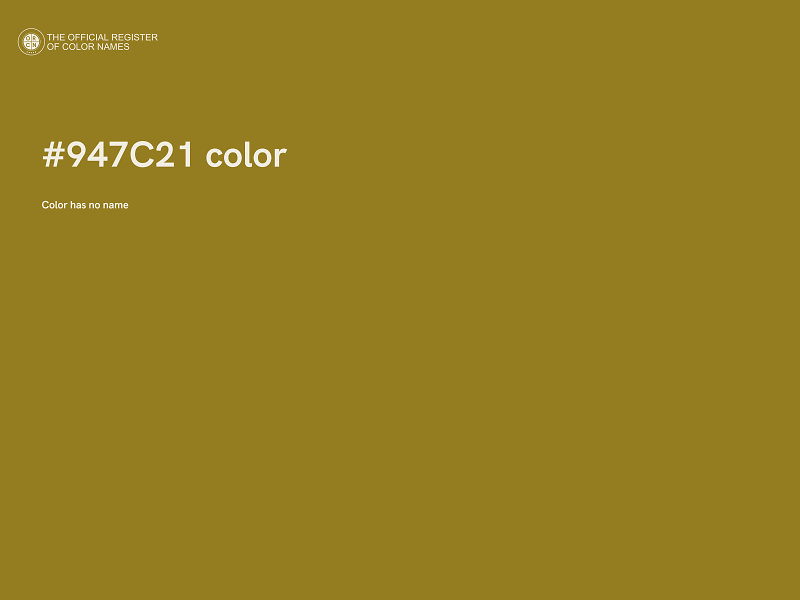 #947C21 color image
