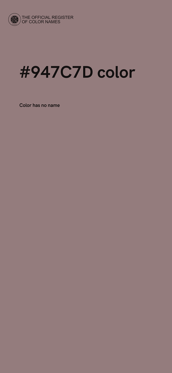 #947C7D color image