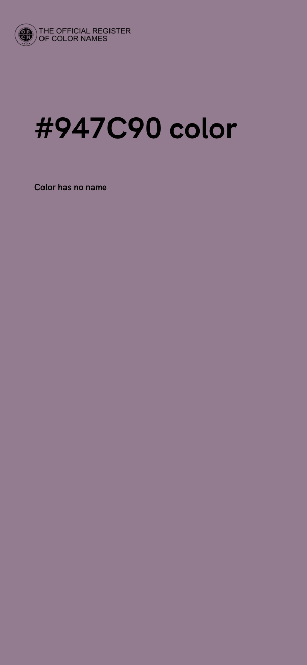 #947C90 color image