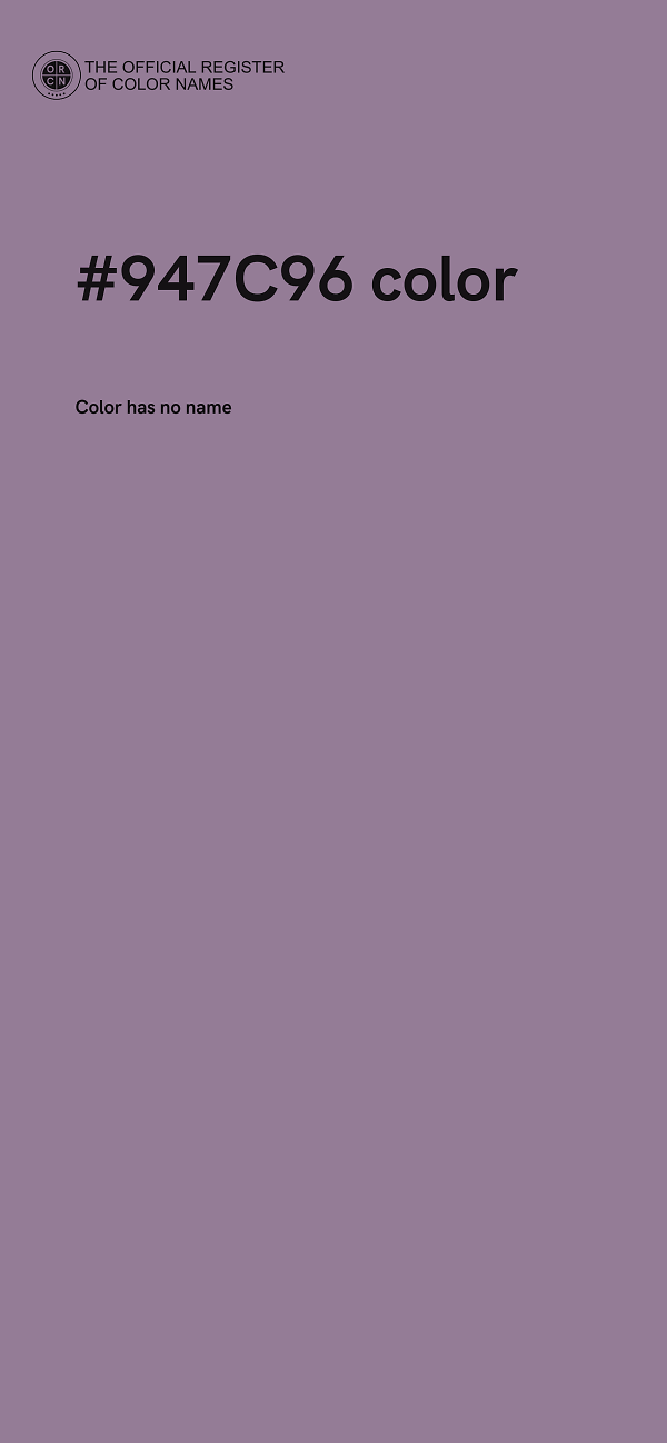 #947C96 color image