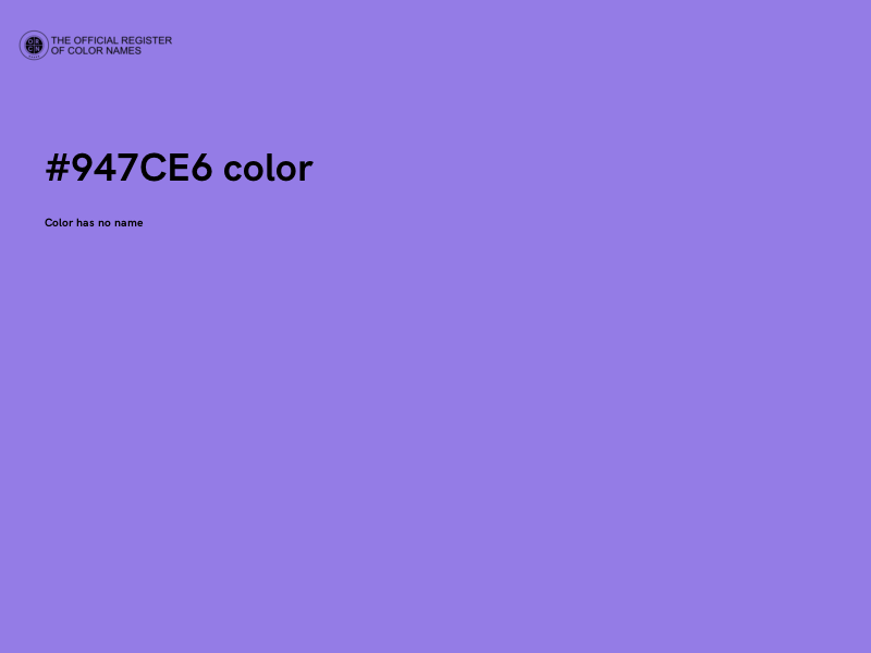 #947CE6 color image