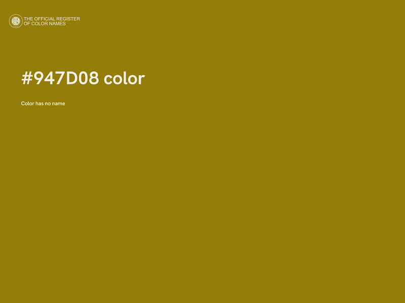 #947D08 color image