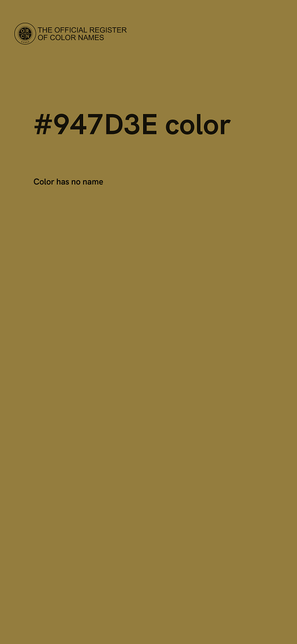 #947D3E color image