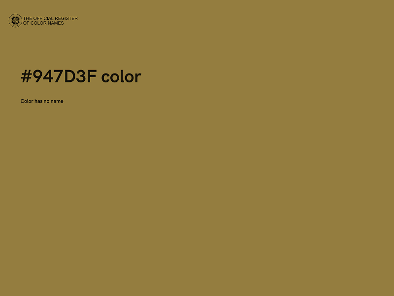 #947D3F color image