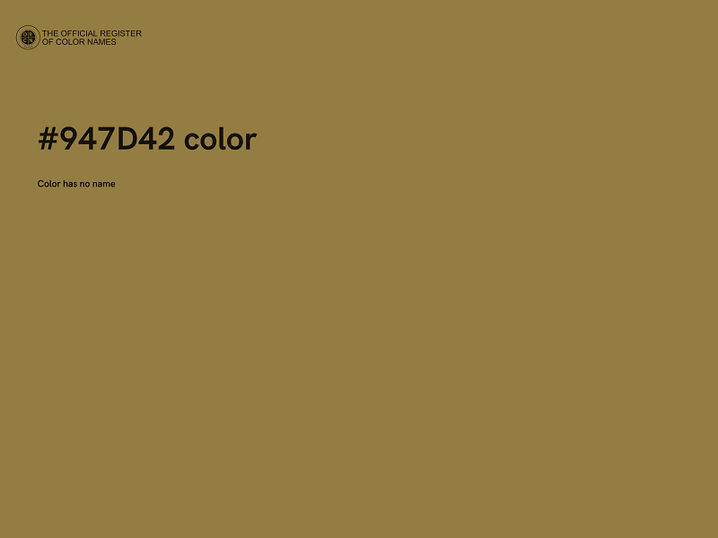 #947D42 color image