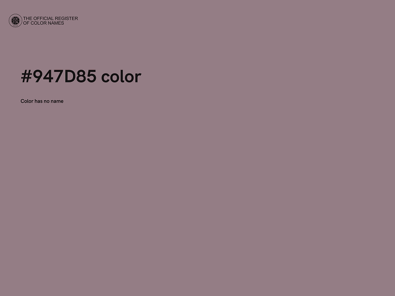 #947D85 color image