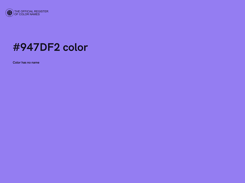 #947DF2 color image