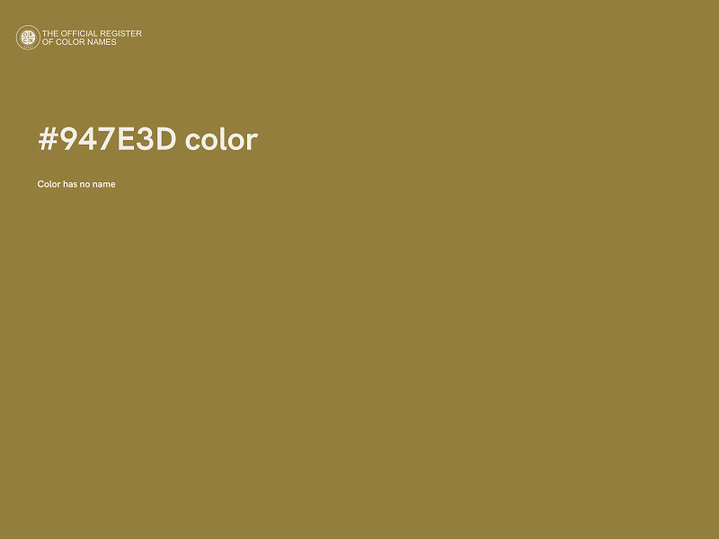 #947E3D color image