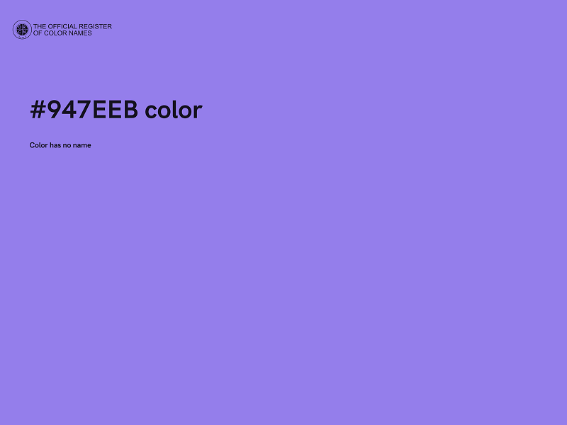 #947EEB color image