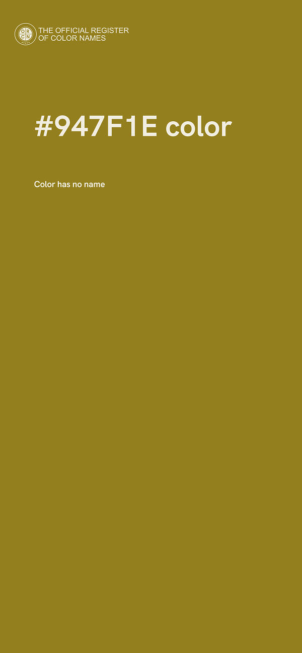 #947F1E color image