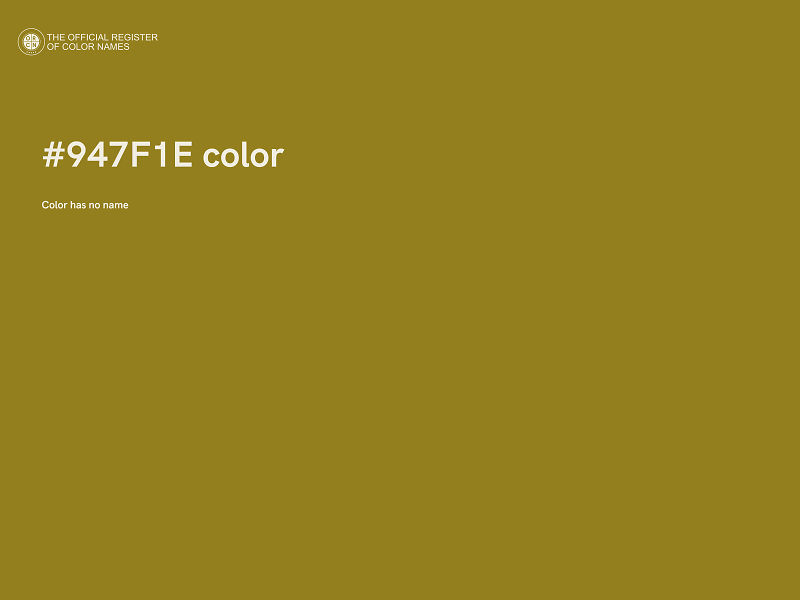 #947F1E color image