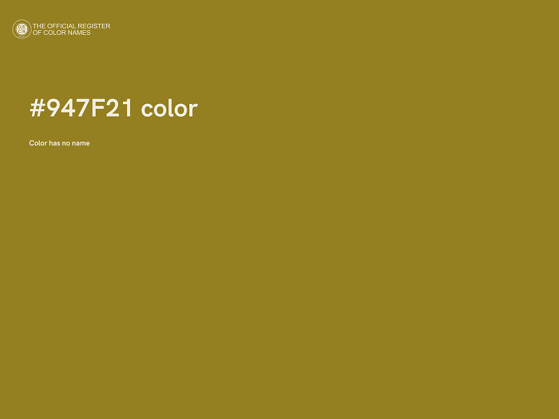 #947F21 color image