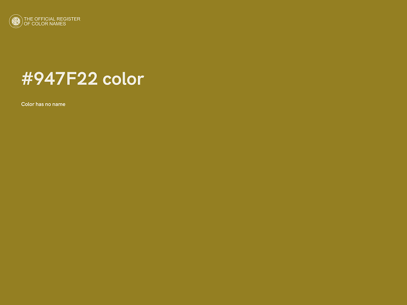 #947F22 color image