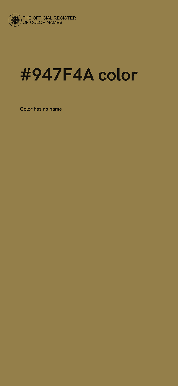#947F4A color image