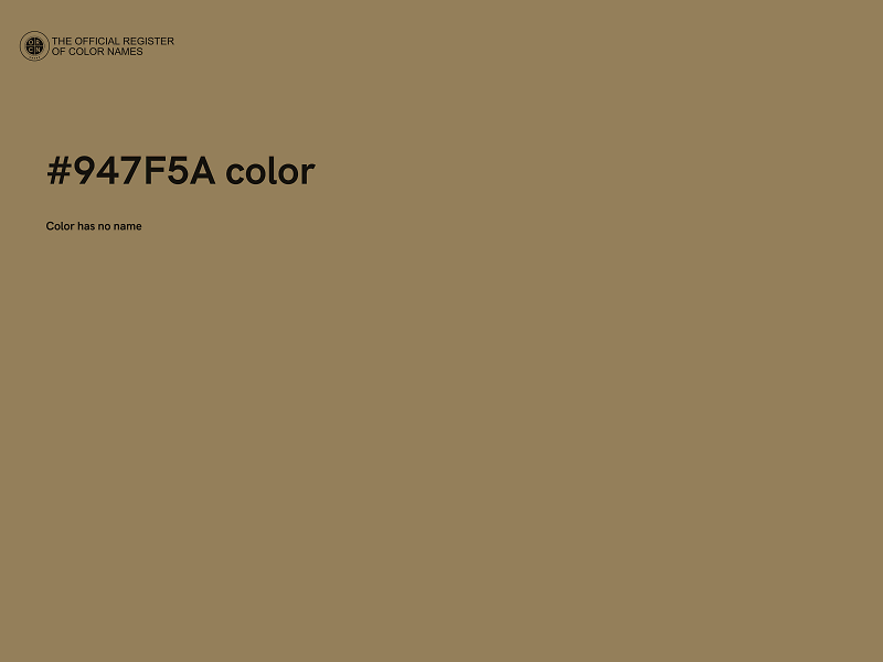 #947F5A color image