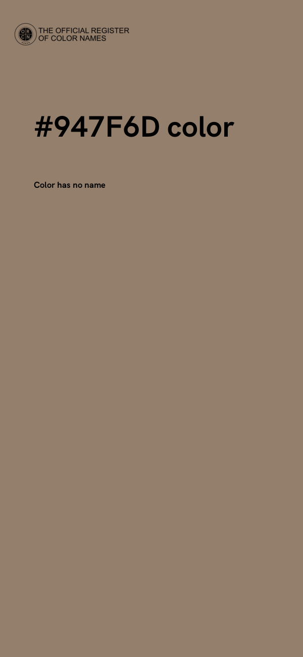 #947F6D color image