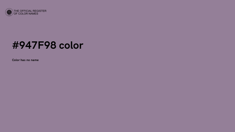 #947F98 color image