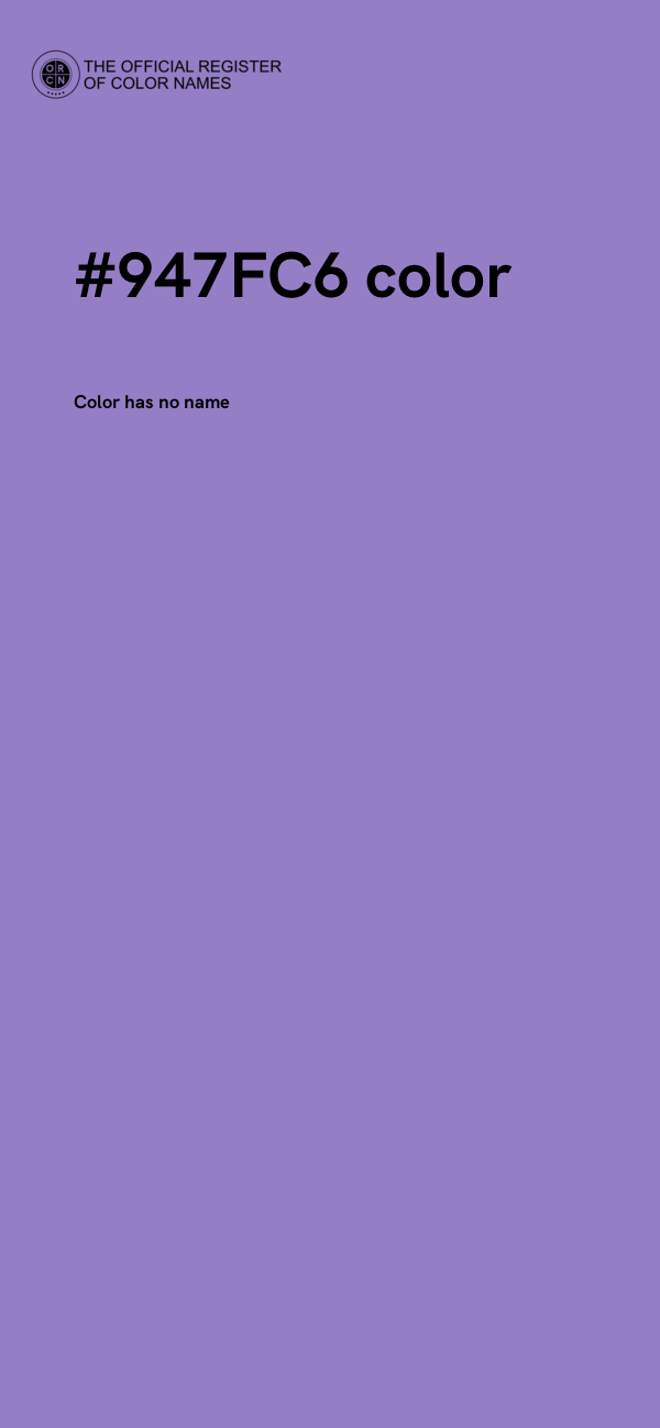 #947FC6 color image