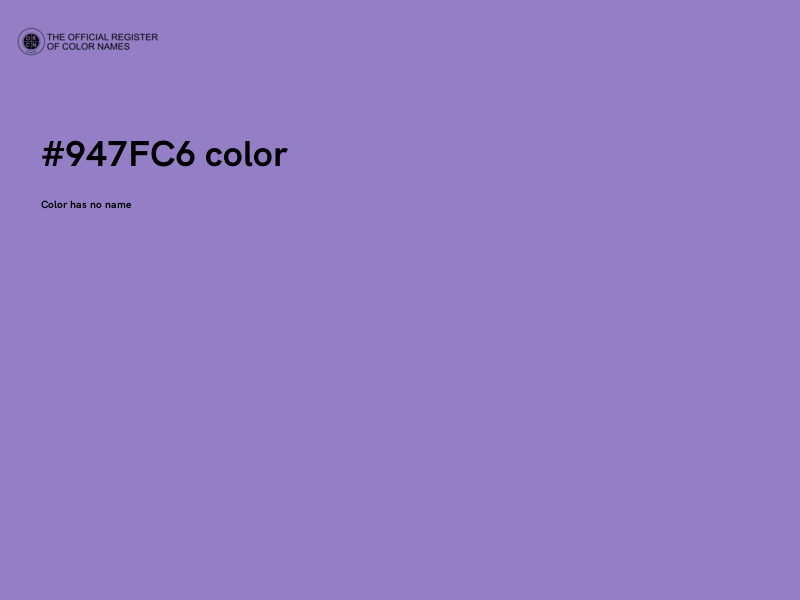 #947FC6 color image