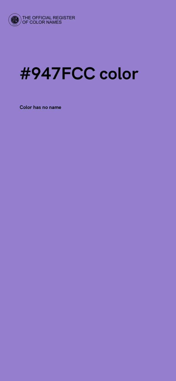 #947FCC color image