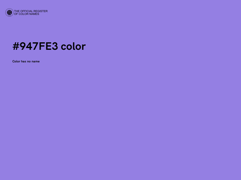 #947FE3 color image