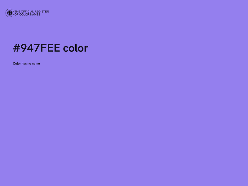 #947FEE color image