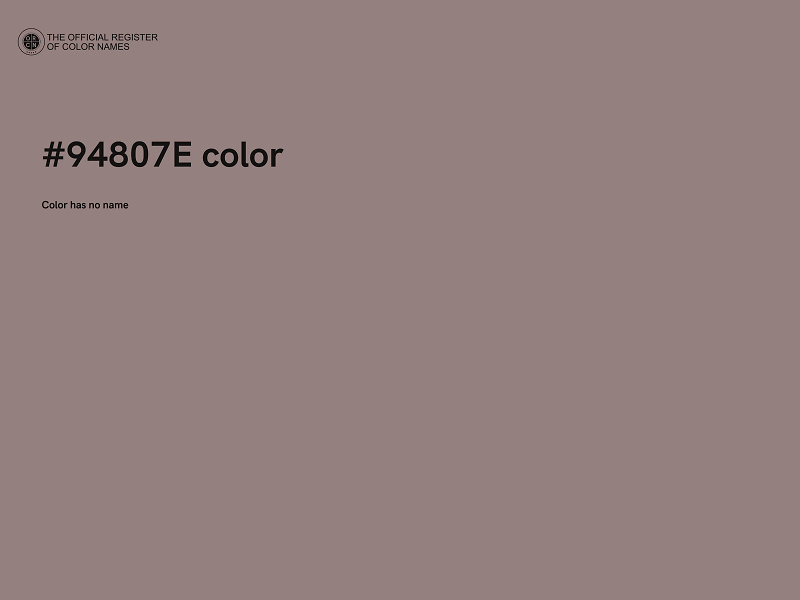 #94807E color image