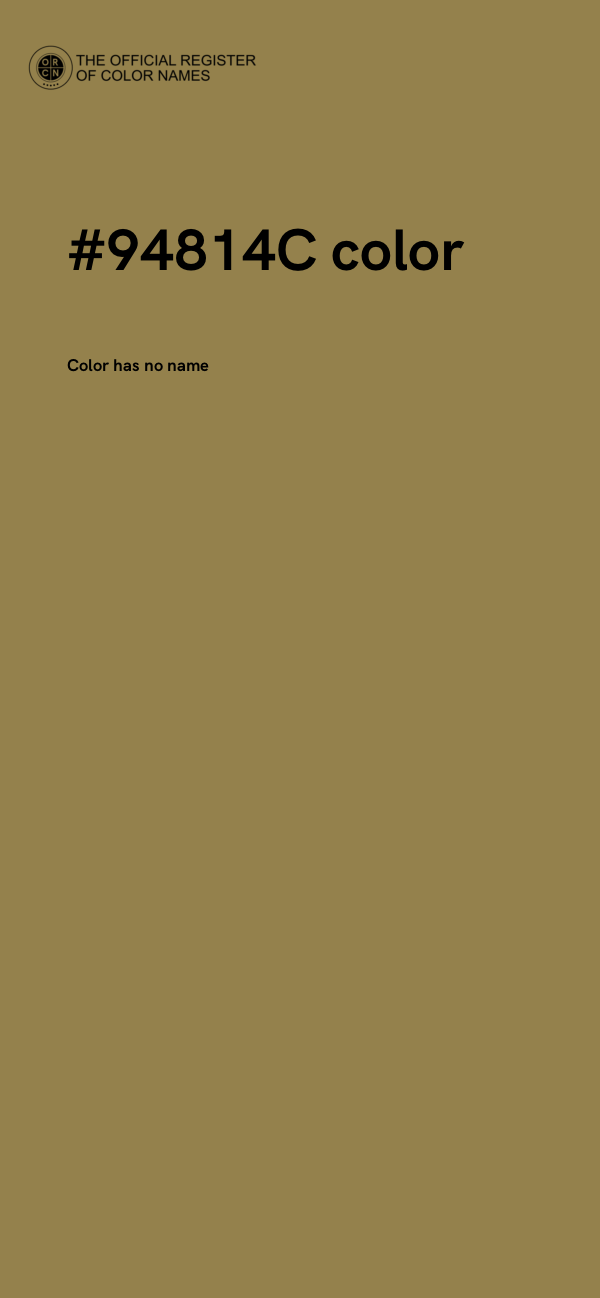 #94814C color image