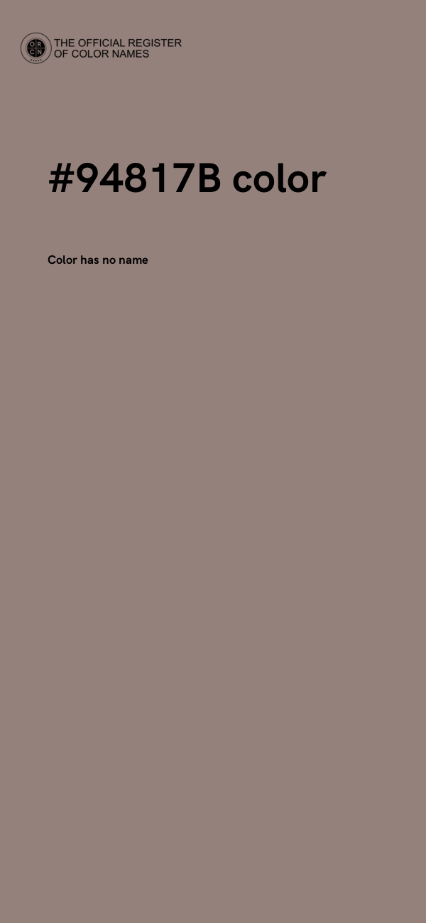 #94817B color image