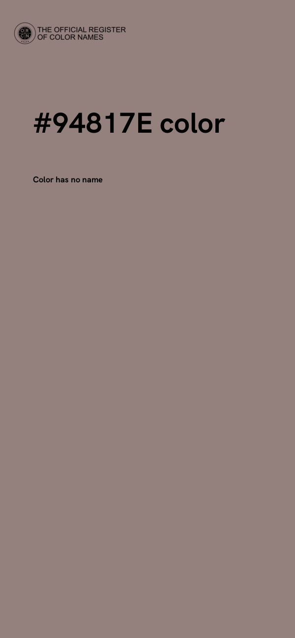 #94817E color image