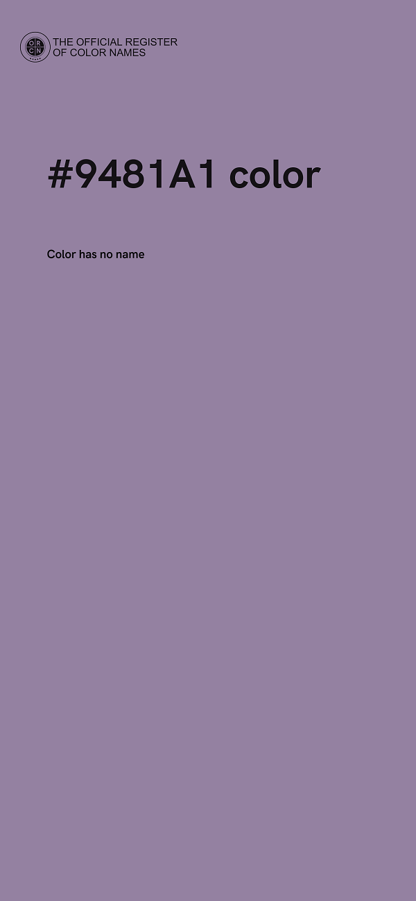 #9481A1 color image