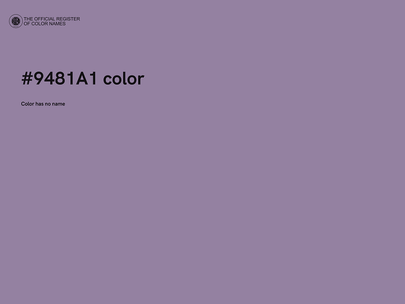 #9481A1 color image
