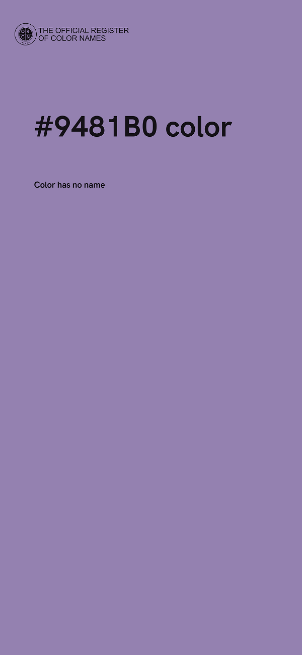 #9481B0 color image