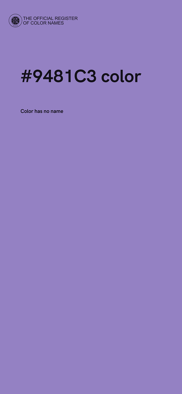 #9481C3 color image