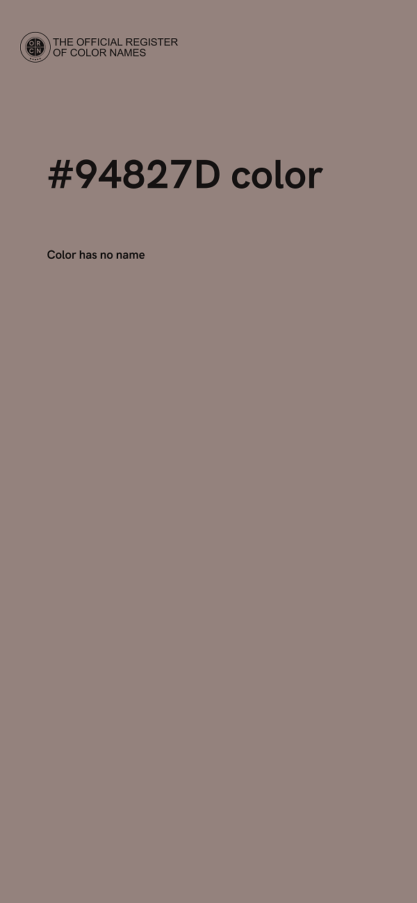 #94827D color image