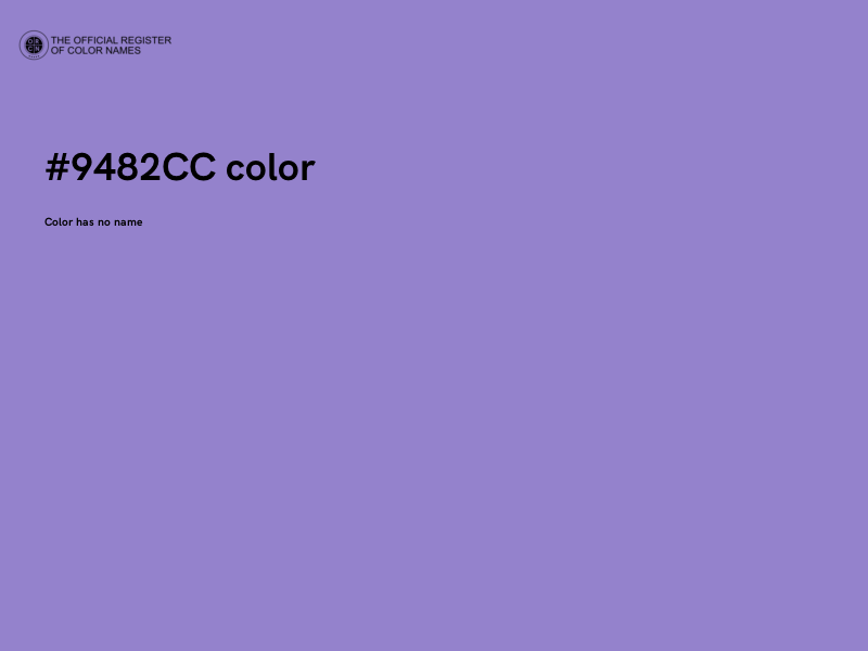 #9482CC color image