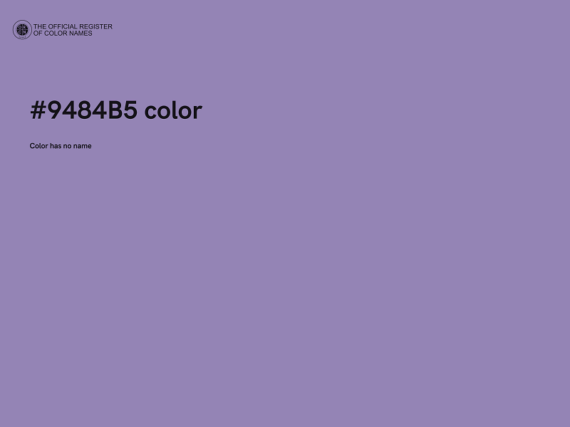 #9484B5 color image