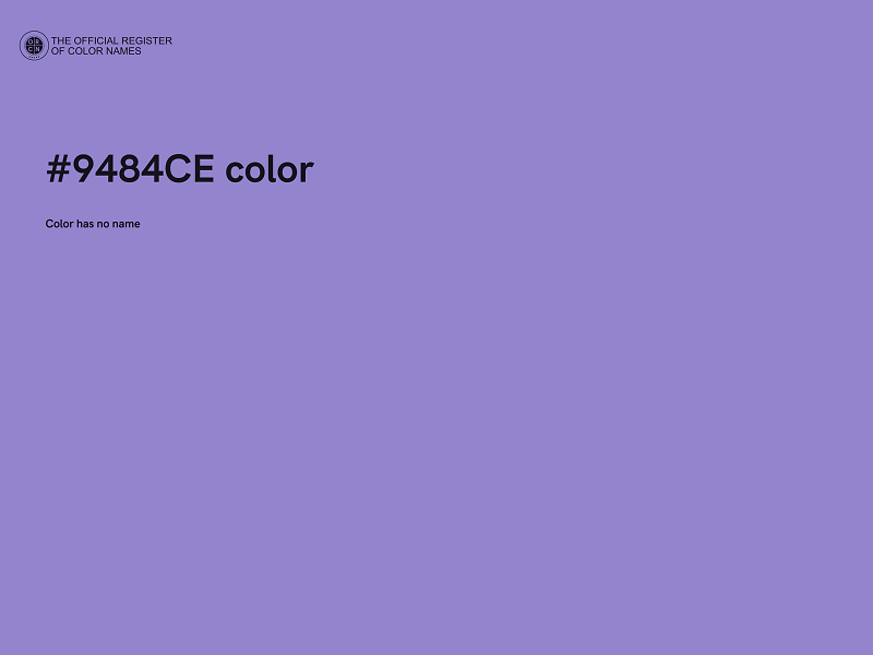 #9484CE color image