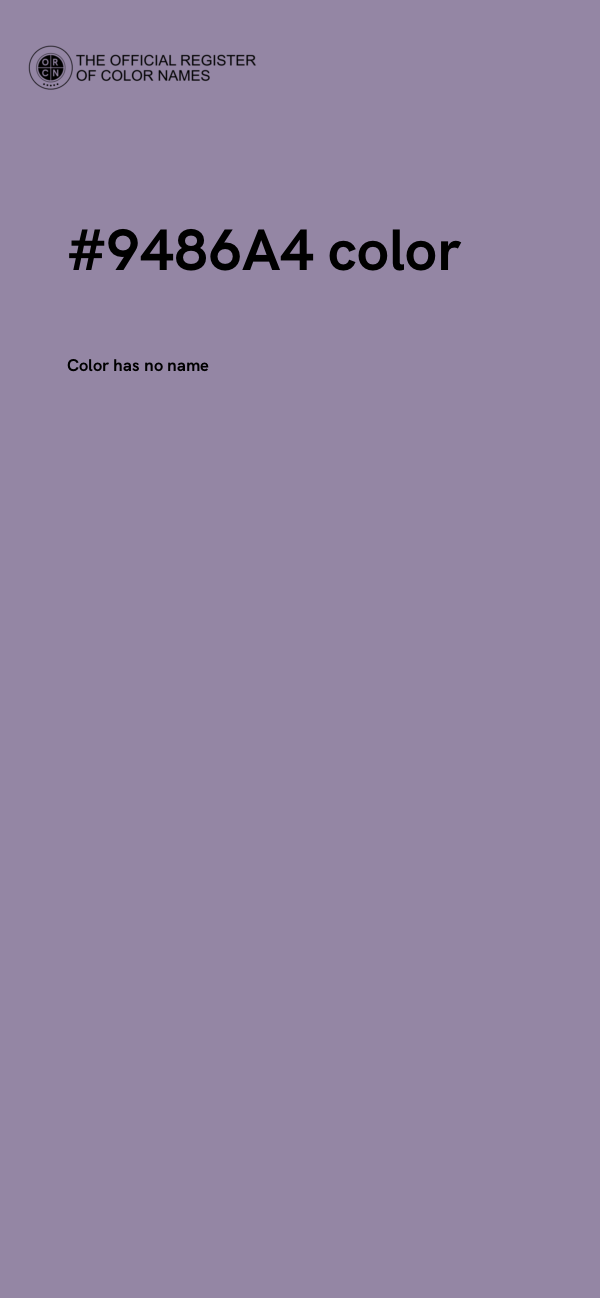 #9486A4 color image
