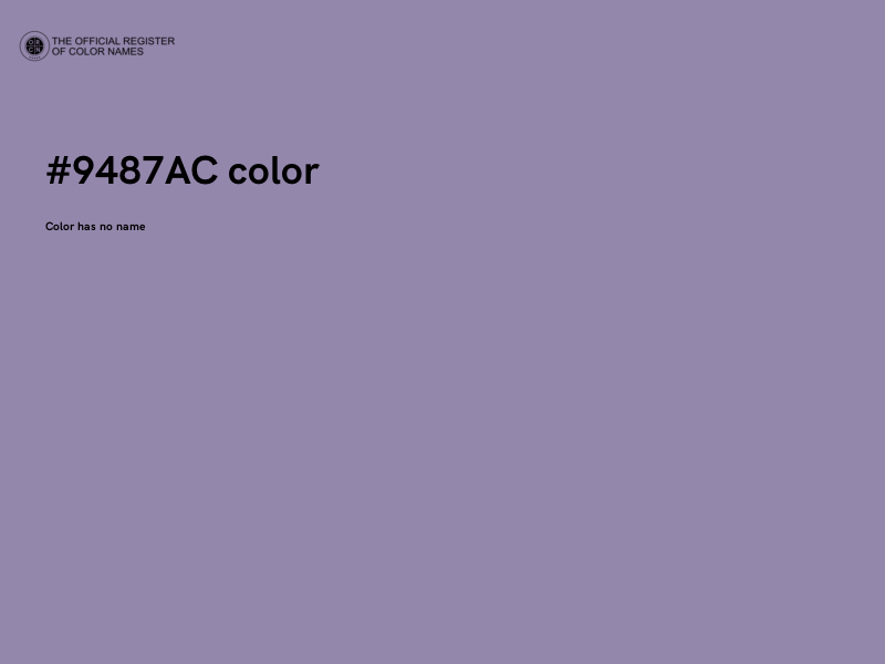 #9487AC color image