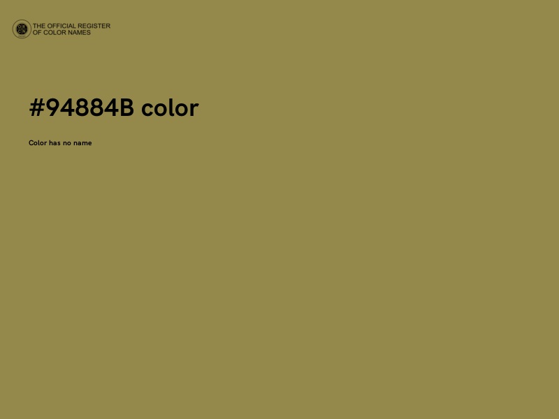 #94884B color image