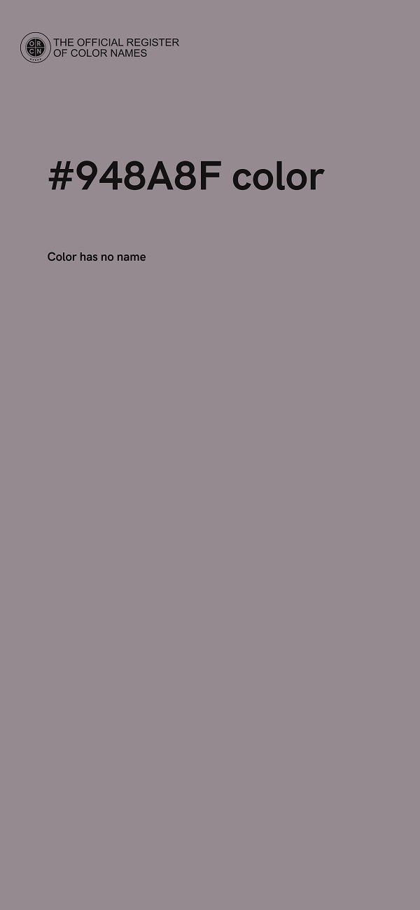 #948A8F color image